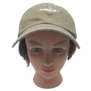 Women Baseball Cap Shark‎ Embroidery Tan Dad Hat Men adjustable Buckle Closure